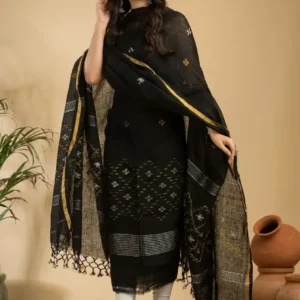 classic black embroidered kurta set with designer dupatta β timeless ethnic elegance π€β¨