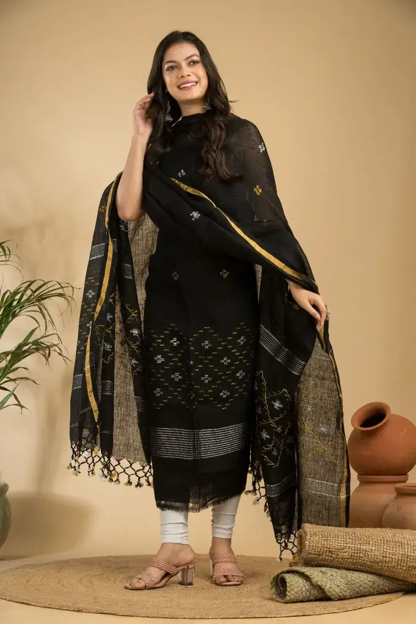 classic black embroidered kurta set with designer dupatta β timeless ethnic elegance π€β¨ classic black embroidered kurta set with designer dupatta β timeless ethnic elegance π€β¨