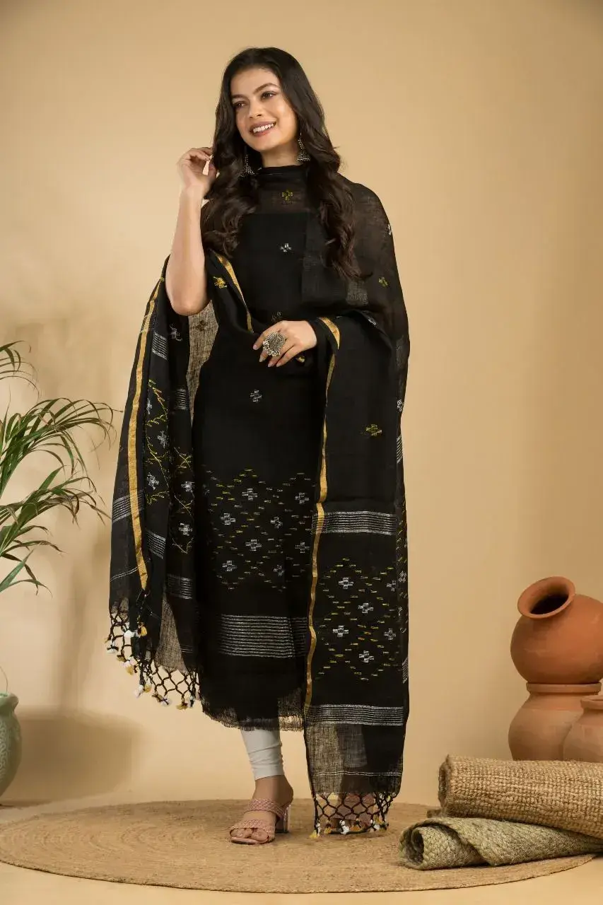 classic black embroidered kurta set with designer dupatta β timeless ethnic elegance π€β¨ classic black embroidered kurta set with designer dupatta β timeless ethnic elegance π€β¨
